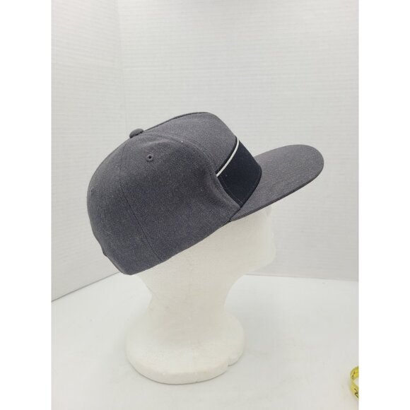RVCA Hat Cap Strapback Mens Adjustable Gray Charcoal Logo Spell Out One Size - Picture 6 of 9